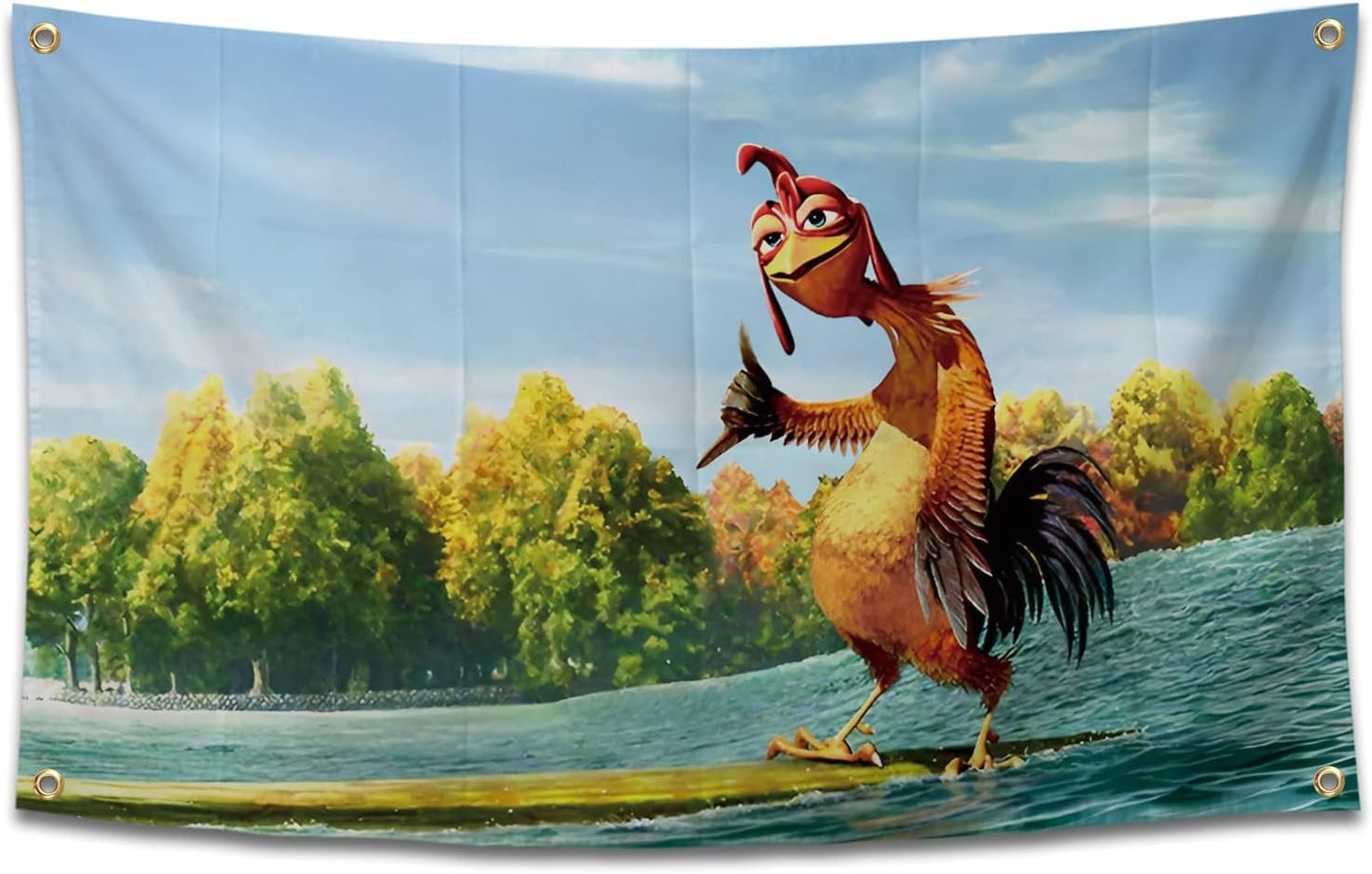 Chicken Flag Funny Poster High Quality