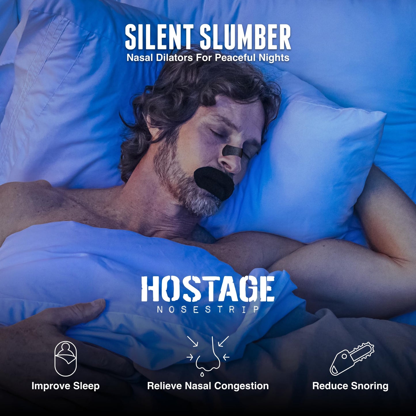 Nose Strips (30 Ct) - Extra Strength Nasal Strips - Nasal Congestion Relief Strips for Better Sleep
