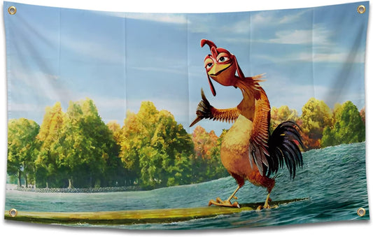 Chicken Flag Funny Poster High Quality