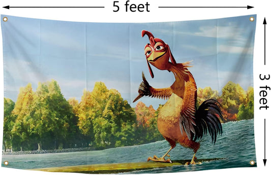 Chicken Flag Funny Poster High Quality