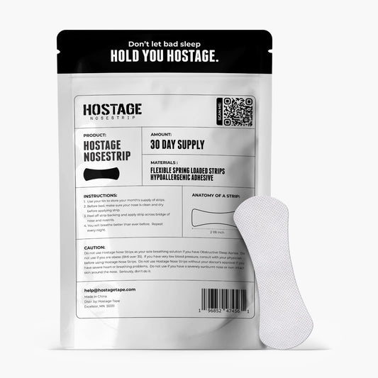Nose Strips (30 Ct) - Extra Strength Nasal Strips - Nasal Congestion Relief Strips for Better Sleep