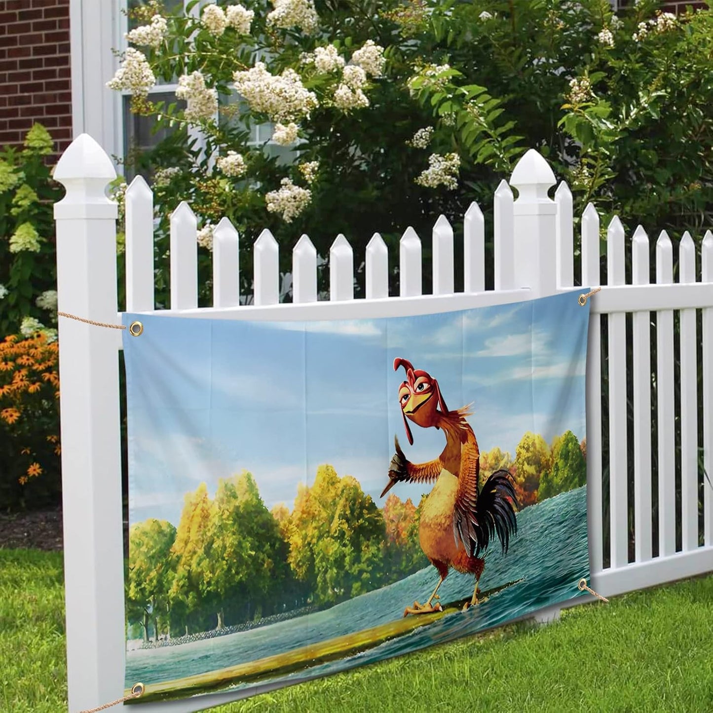 Chicken Flag Funny Poster High Quality